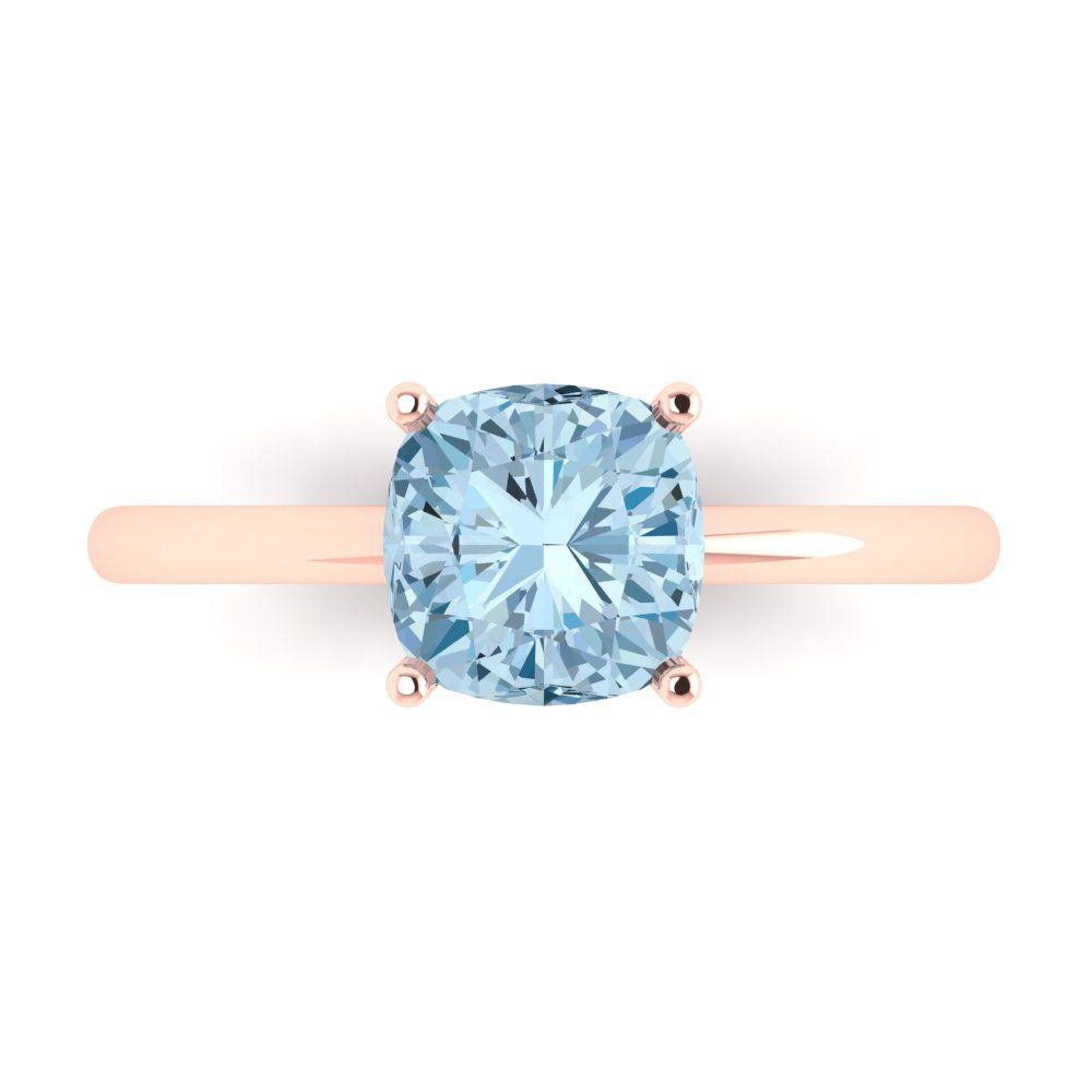 Details about   2 Emerald Designer Statement Bridal Classic Royal Blue Topaz Ring 14k Yellow GD